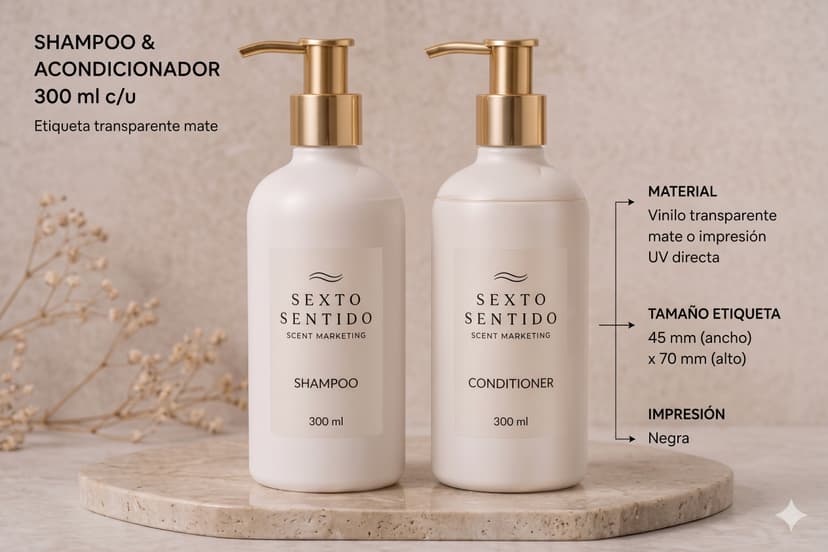 Shampoo y Acondicionador Sexto Sentido